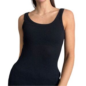 Aerie Black Ribbed Tank Top